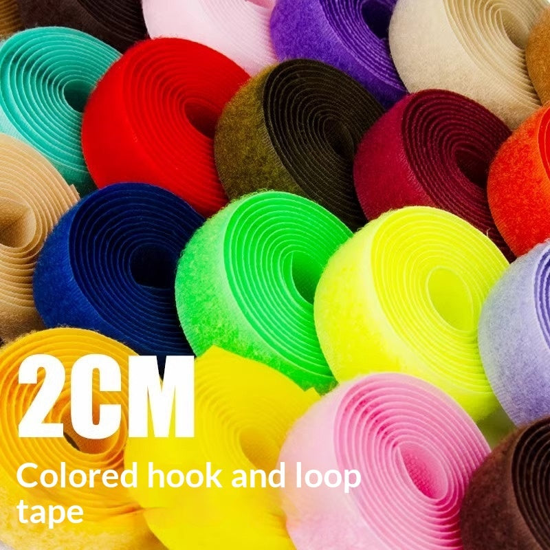Self-Adhesive Hook-and-Loop Tape Roll, 2 cm