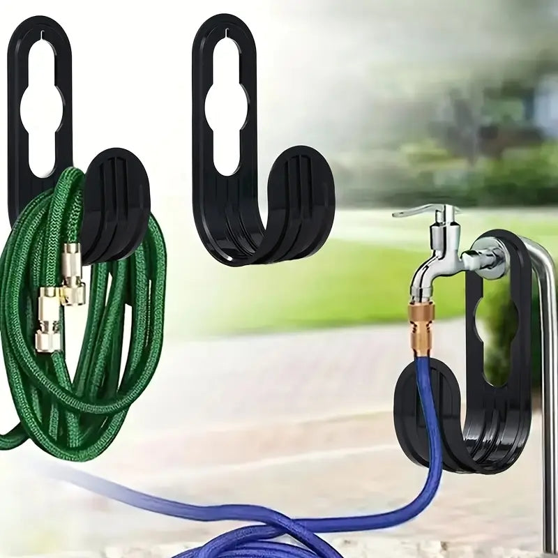 Garden Hose Hanger for Faucet or Wall, Rust-Proof Hose Holder - image 1