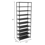 10-Tier Stackable Shoe Rack, Holds About 50 Pairs - view 7