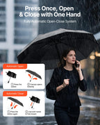 42-Inch Compact Automatic Travel Umbrella - image 5