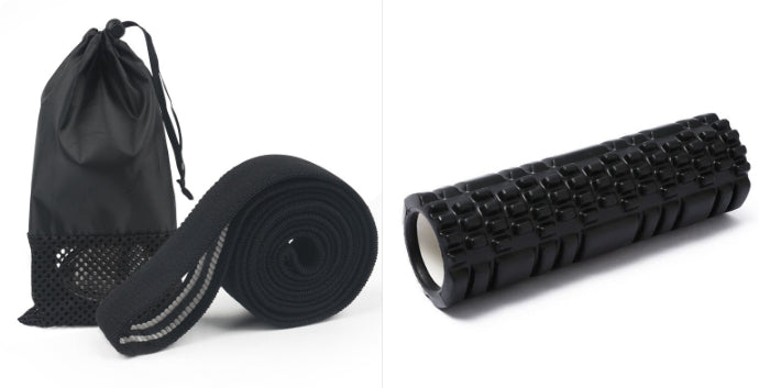 Blue textured foam roller