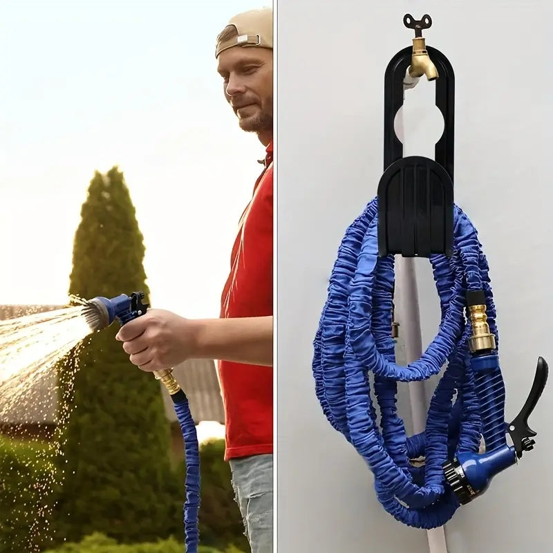 Garden Hose Hanger for Faucet or Wall, Rust-Proof Hose Holder - image 9